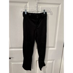 QBK Baseball Pants Black Unisex‎ Boys Girls Size 7T 24x23